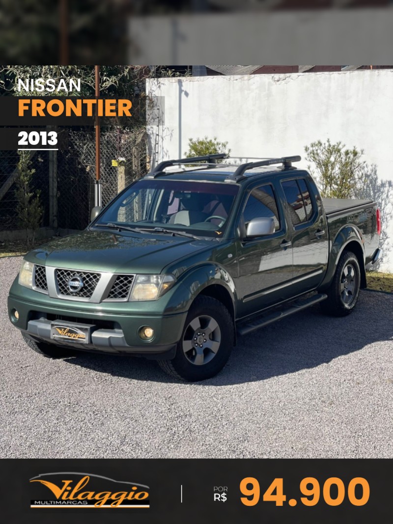 frontier 2.5 se attack 4x4 cd turbo eletronic diesel 4p manual 2013 caxias do sul