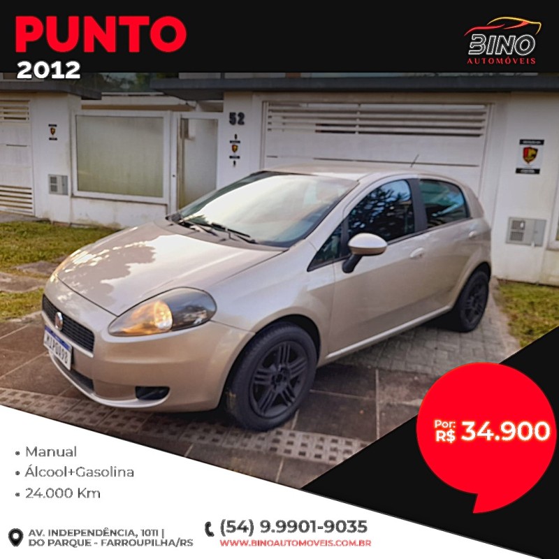 punto 1.4 attractive 8v flex 4p manual 2012 farroupilha