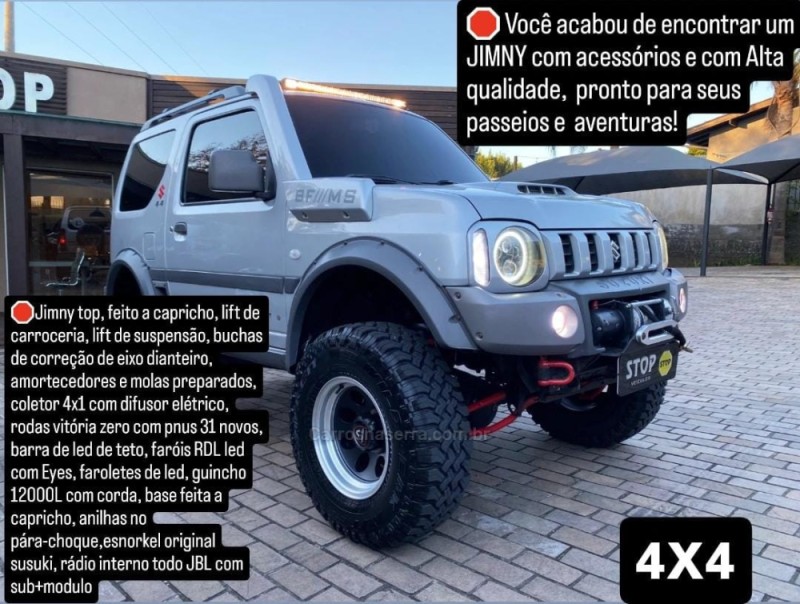 jimny 1.3 4sport 4x4 16v gasolina 2p manual 2015 dois irmaos