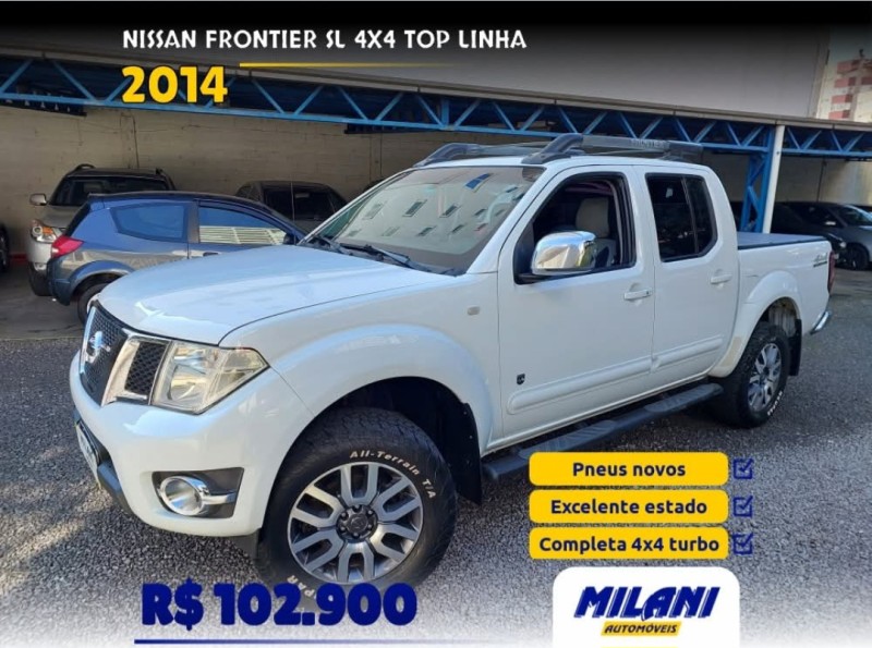 frontier 2.5 sl 4x4 cd turbo eletronic diesel 4p automatico 2014 bento goncalves