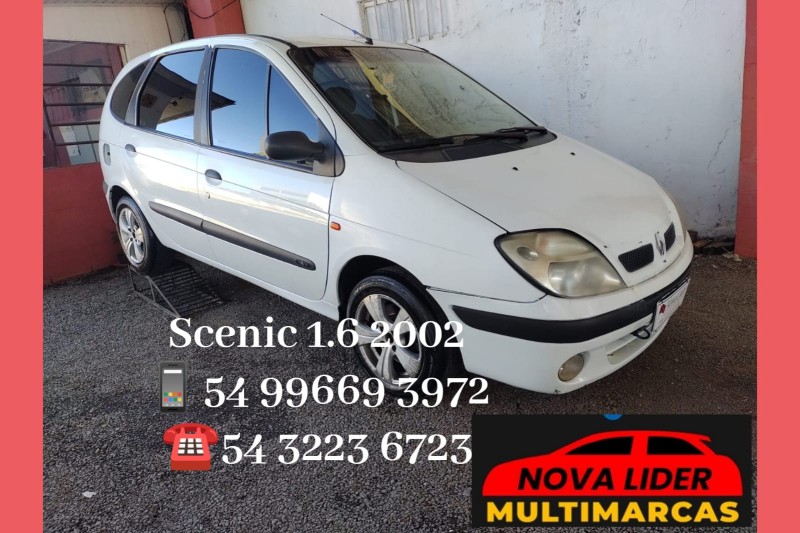 scenic 1.6 rt 16v gasolina 4p manual 2002 caxias do sul