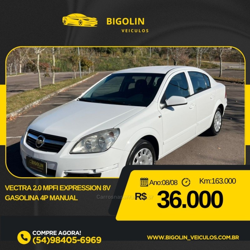 VECTRA 2.0 MPFI EXPRESSION 8V GASOLINA 4P MANUAL