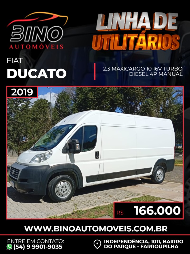 ducato 2.3 maxicargo 10 16v turbo diesel 4p manual 2019 farroupilha