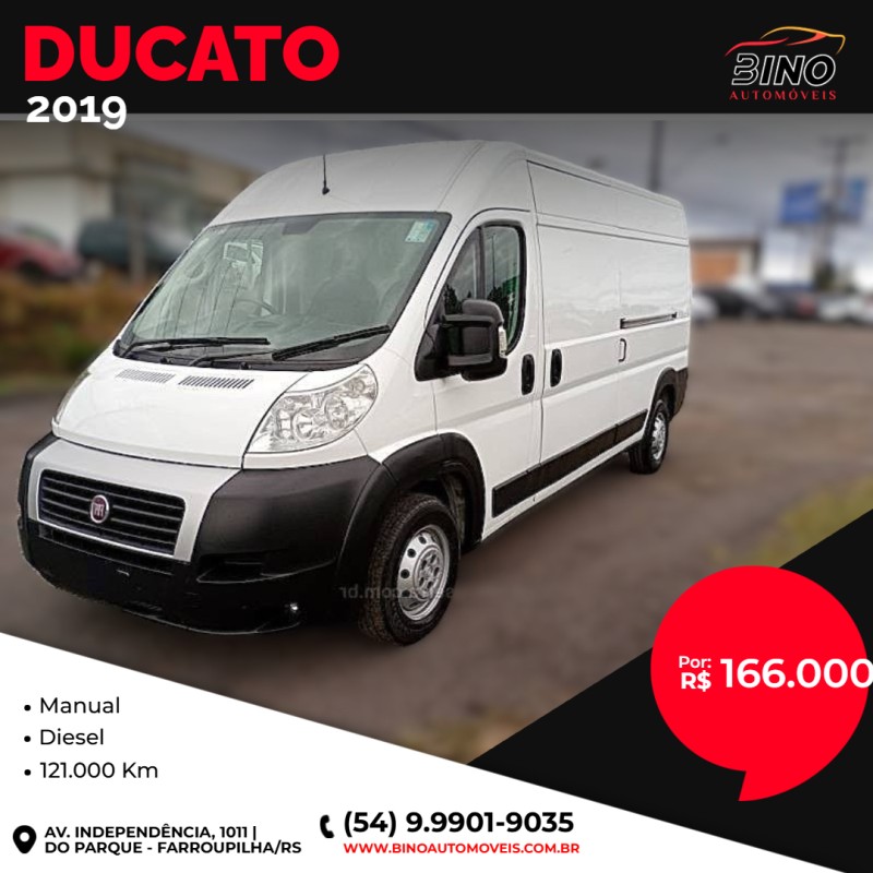 ducato 2.3 maxicargo 10 16v turbo diesel 4p manual 2019 farroupilha