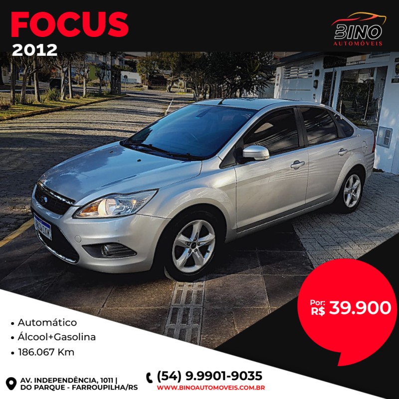 focus 2.0 16v flex 4p automatico 2012 farroupilha