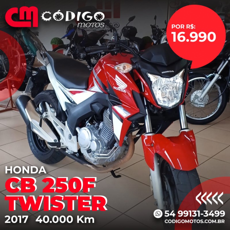 cb 250f twister  2017 veranopolis