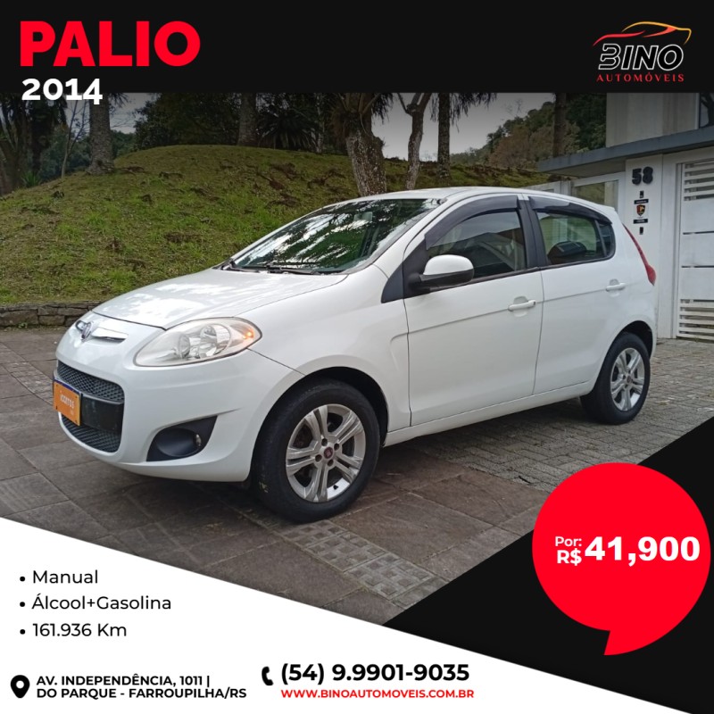 PALIO 1.4 MPI ATTRACTIVE 8V FLEX 4P MANUAL - 2014 - FARROUPILHA