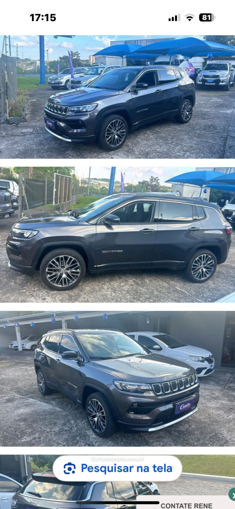 compass 1.3 limited t270 16v turbo flex 4p automatico 2023 antonio prado