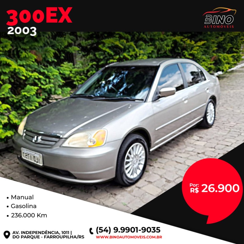 civic 1.7 lx 16v gasolina 4p automatico 2003 farroupilha