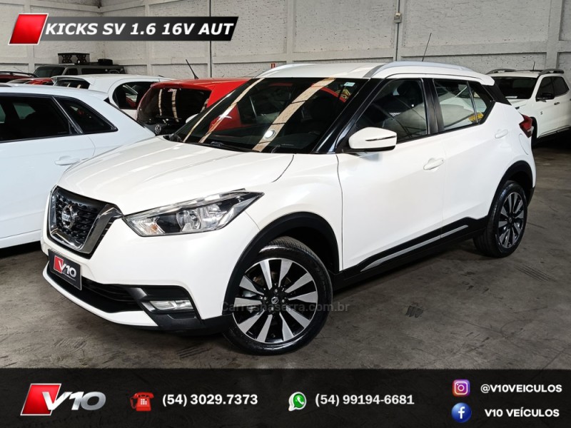 kicks 1.6 16v flex sv 4p xtronic 2018 caxias do sul