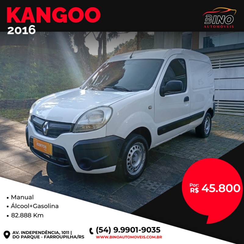 KANGOO 1.6 EXPRESS 16V GASOLINA 4P MANUAL - 2016 - FARROUPILHA