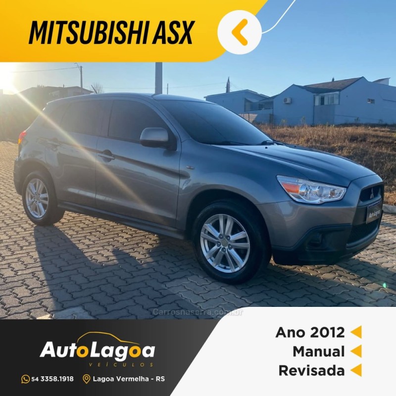 ASX 2.0 4X2 16V GASOLINA 4P MANUAL - 2012 - LAGOA VERMELHA