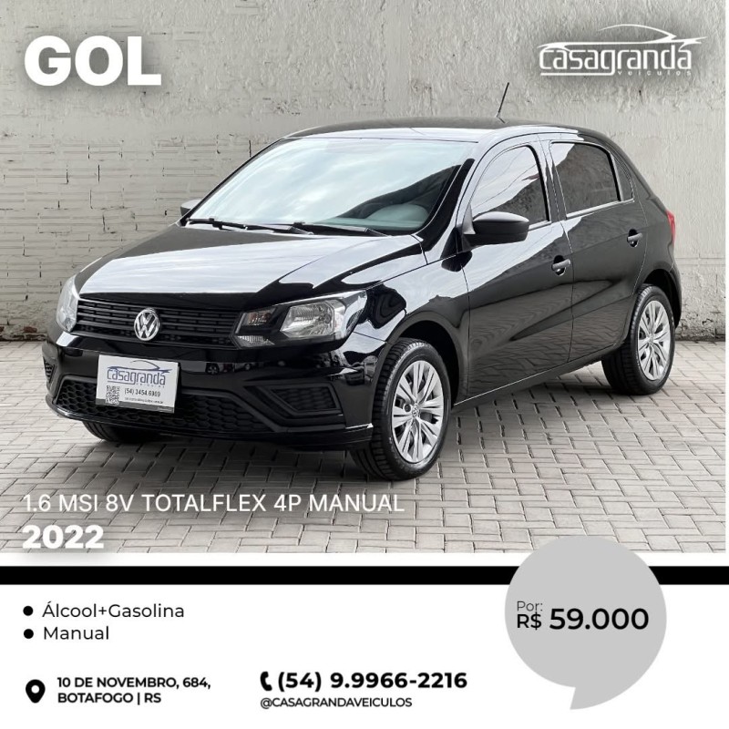 GOL 1.6 MSI 8V TOTALFLEX 4P MANUAL - 2022 - BENTO GONçALVES