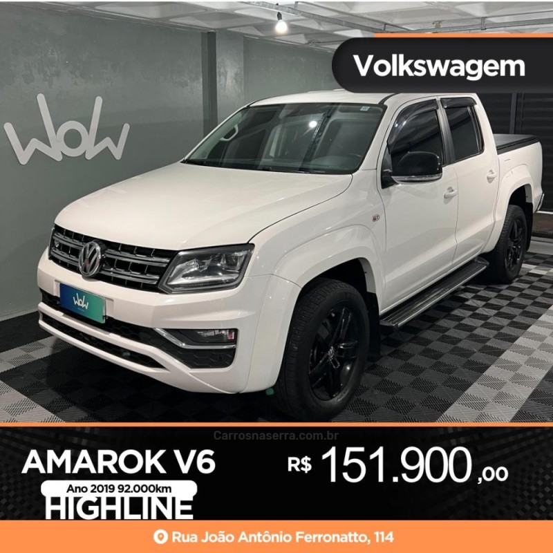 amarok 3.0 v6 tdi highline cd diesel 4motion automatico 2019 bento goncalves