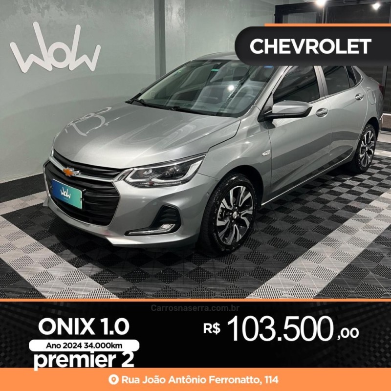 onix 1.0 premier ii plus 12v turbo flex 4p automatico 2024 bento goncalves