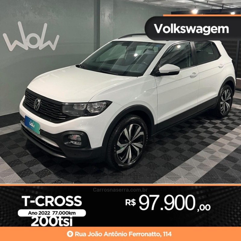 T-CROSS 1.0 TSI 12V FLEX 4P AUTOMÁTICO - 2022 - BENTO GONçALVES
