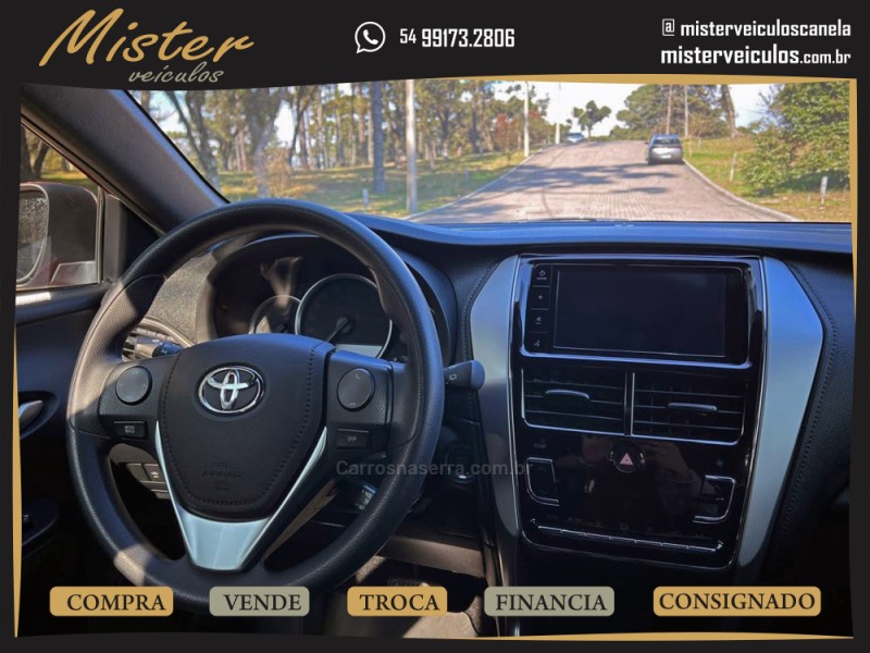YARIS 1.5 XL PLUS CONNECT 16V FLEX 4P AUTOMÁTICO - 2022 - CANELA