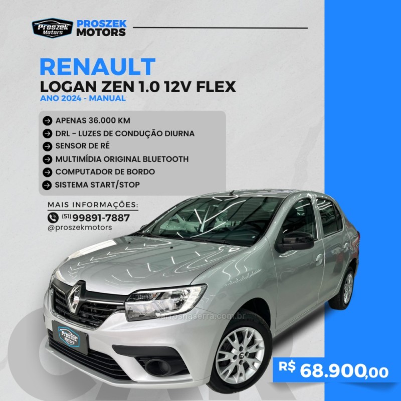 logan 1.0 zen 12v flex 4p manual 2024 canoas