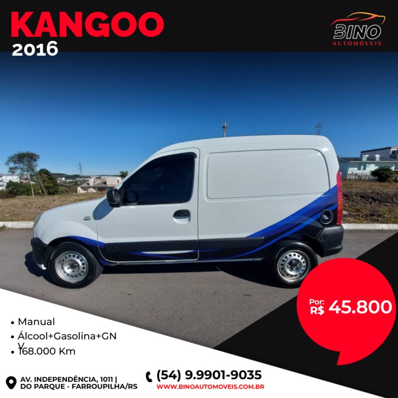 KANGOO 1.6 EXPRESSION 16V FLEX 4P MANUAL - 2016 - FARROUPILHA