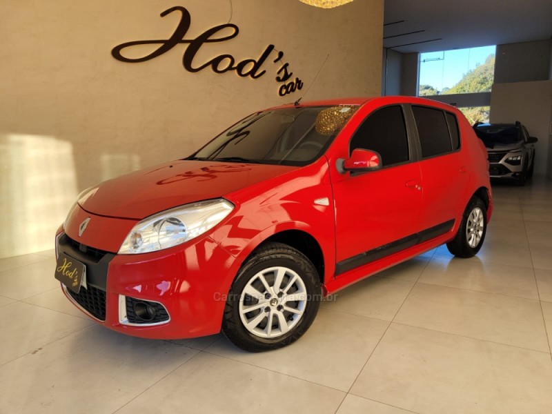 sandero 1.6 privilege 16v flex 4p automatico 2012 canela
