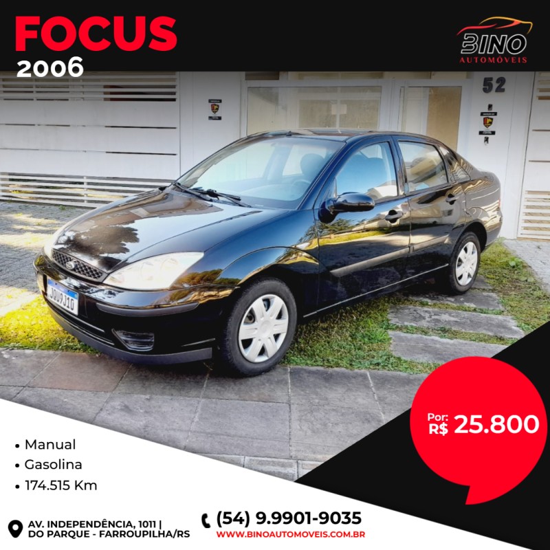 focus 1.6 glx sedan 8v gasolina 4p manual 2006 farroupilha
