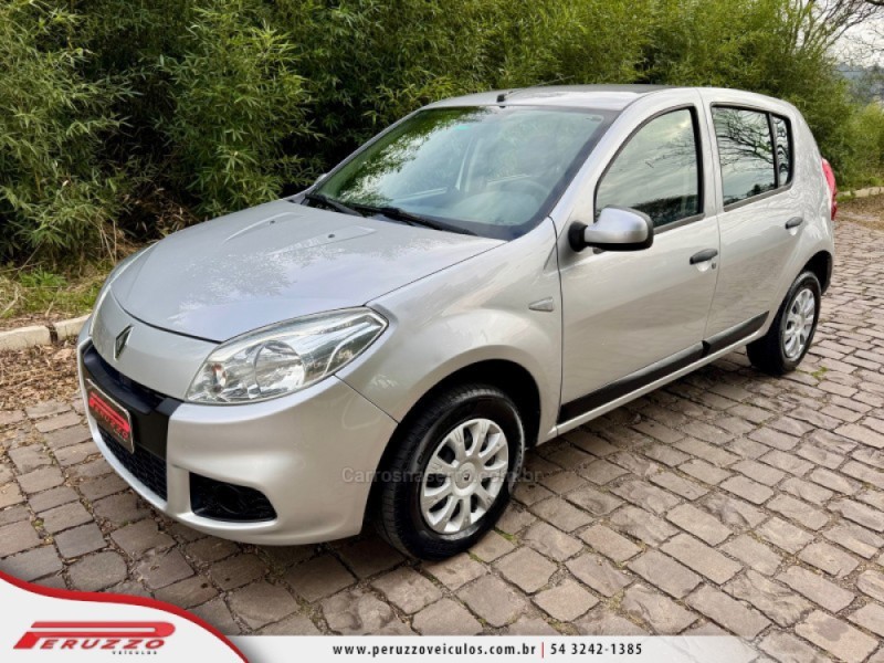 SANDERO 1.0 EXPRESSION 16V FLEX 4P MANUAL - 2012 - NOVA PRATA