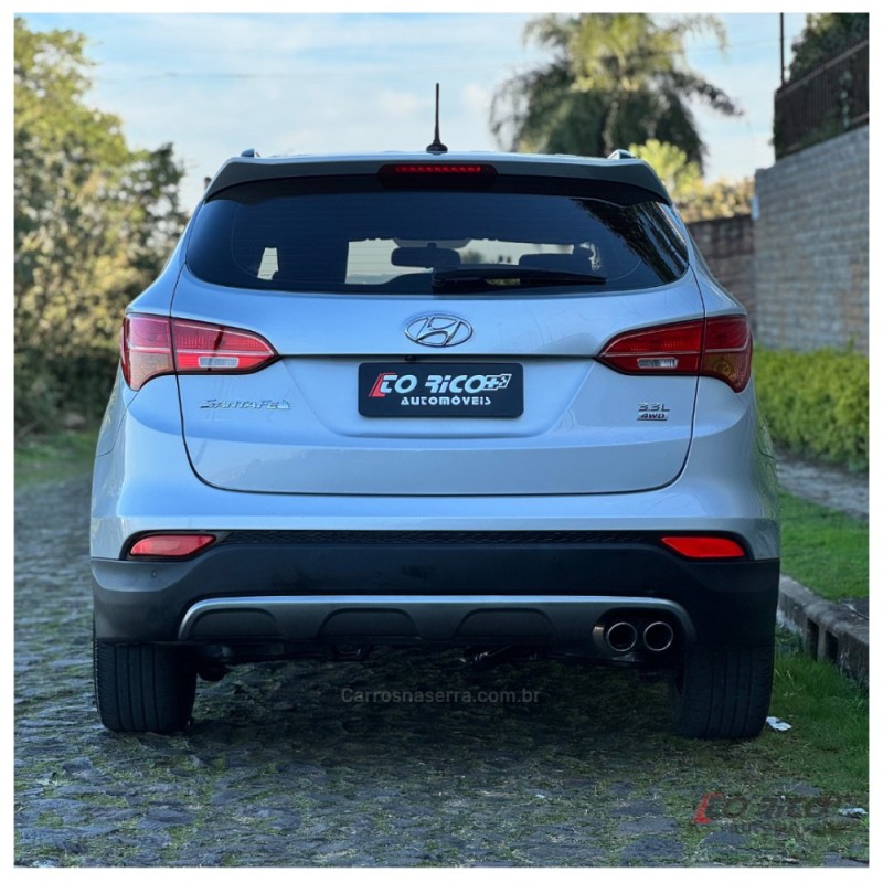 SANTA FÉ 3.3 MPFI 4X4 V6 270CV GASOLINA 4P AUTOMÁTICO - 2015 - CAMPO BOM
