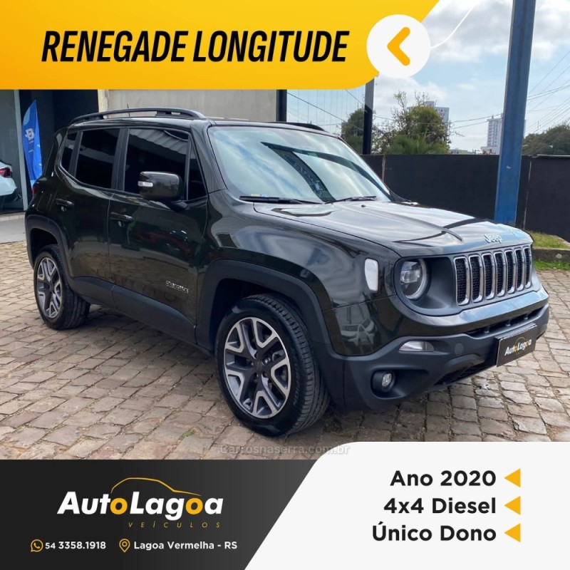 renegade 2.0 16v turbo diesel longitude 4p 4x4 automatico 2020 lagoa vermelha