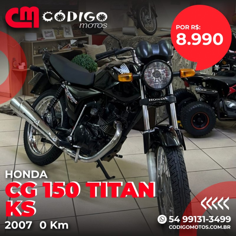 cg 150 titan ks 2007 veranopolis