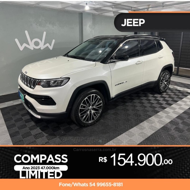 compass 1.3 limited t270 16v turbo flex 4p automatico 2023 bento goncalves