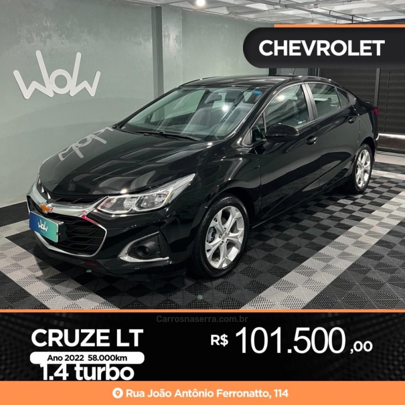 cruze 1.4 turbo lt 16v flex 4p automatico 2022 bento goncalves