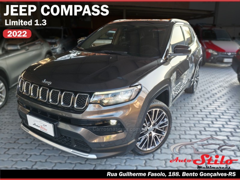 compass 1.3 limited t270 16v turbo flex 4p automatico 2022 bento goncalves