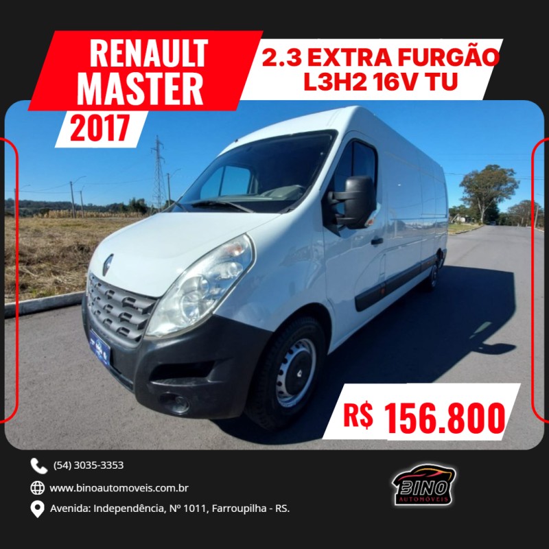 master 2.3 extra furgao l3h2 16v turbo intercooler diesel 4p manual 2017 farroupilha