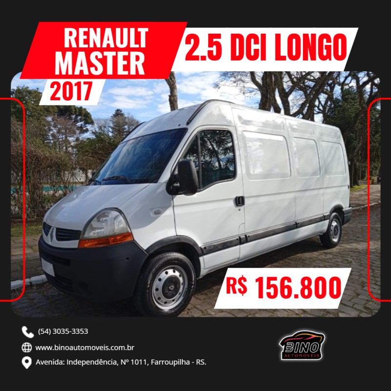 master 2.5 dci furgao medio longo ta diesel 2013 farroupilha
