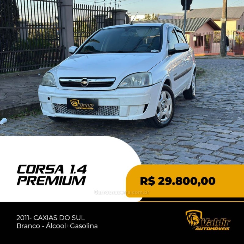 corsa 1.4 mpfi premium sedan 8v flex 4p manual 2011 caxias do sul