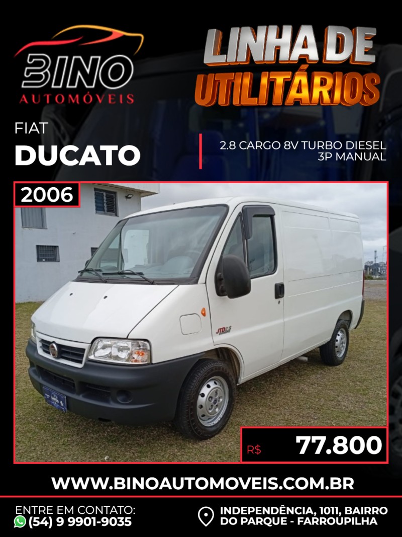 ducato 2.8 cargo 8v turbo diesel 3p manual 2006 farroupilha