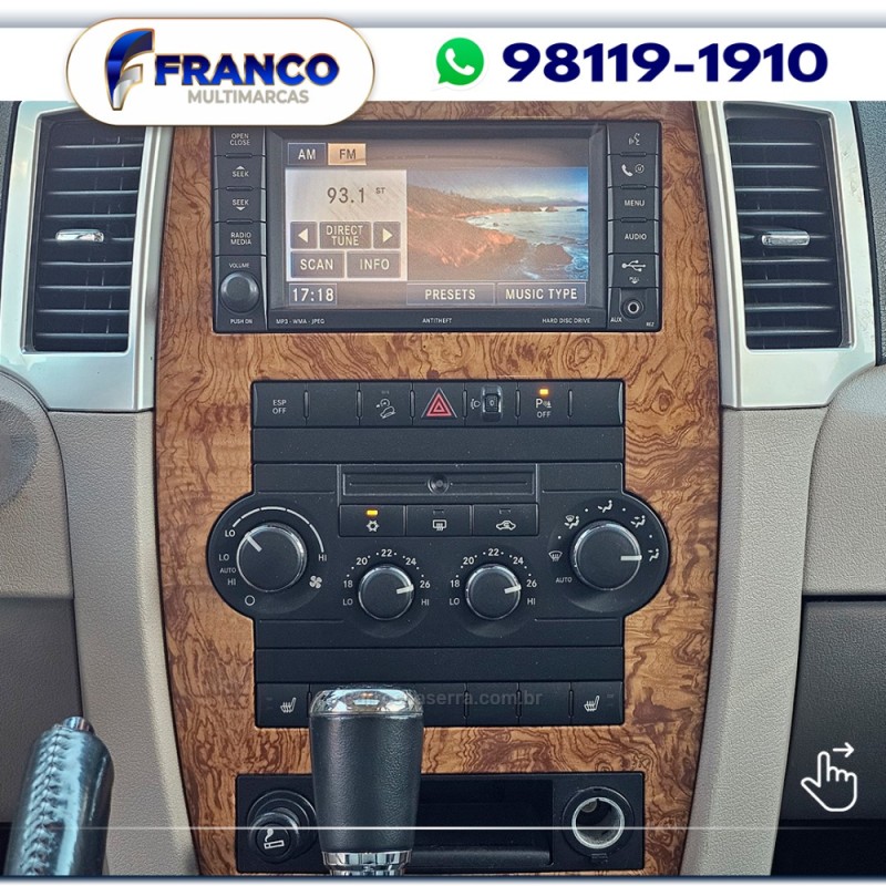 GRAND CHEROKEE 3.0 LIMITED 4X4 V6 24V TURBO DIESEL 4P AUTOMÁTICO - 2009 - VACARIA
