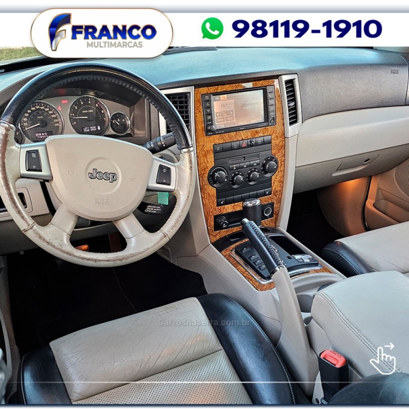 GRAND CHEROKEE 3.0 LIMITED 4X4 V6 24V TURBO DIESEL 4P AUTOMÁTICO - 2009 - VACARIA