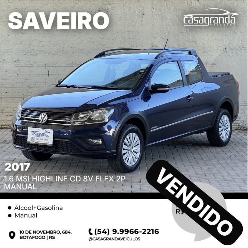 saveiro 1.6 msi highline cd 8v flex 2p manual 2017 bento goncalves