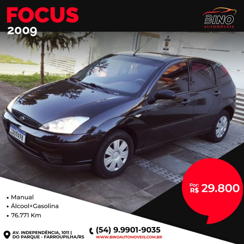 FOCUS 1.6 GL 8V FLEX 4P MANUAL - 2009 - FARROUPILHA