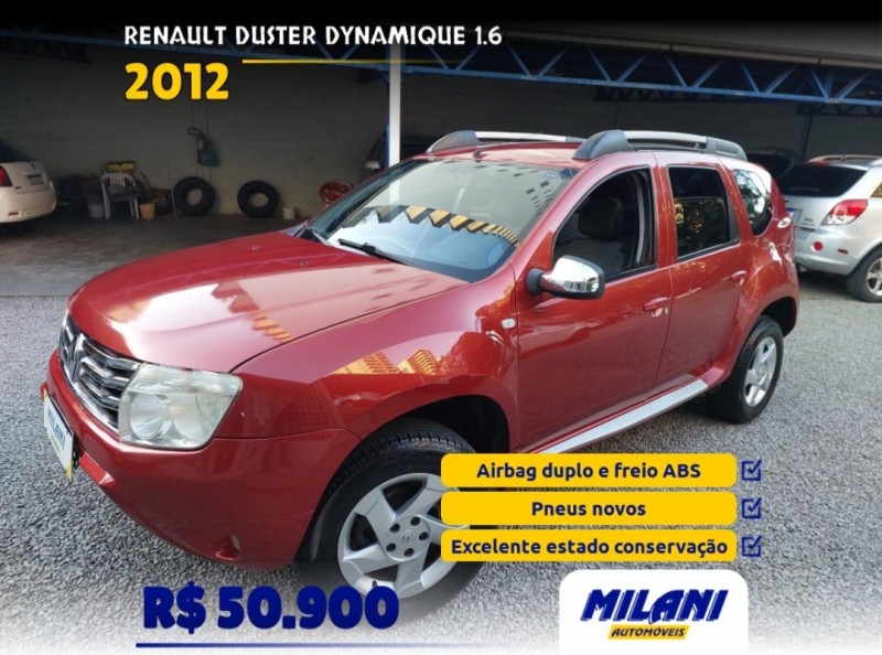 duster 1.6 dynamique 4x2 16v flex 4p manual 2012 bento goncalves