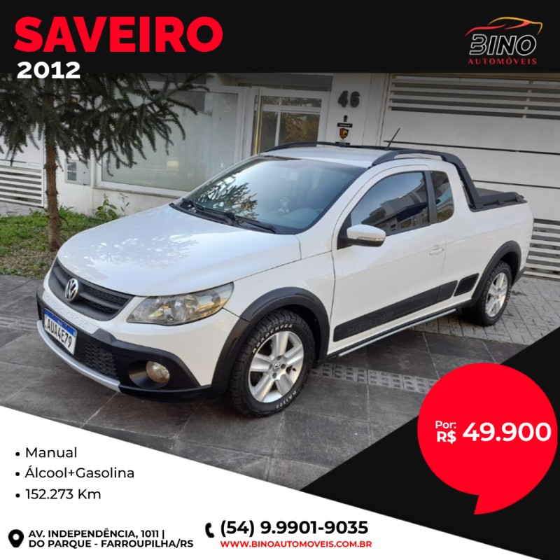 saveiro 1.6 cross ce 8v flex 2p manual 2012 farroupilha
