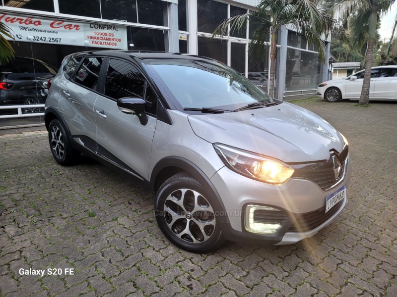 captur 1.6 16v flex intense automatico 2019 nova prata