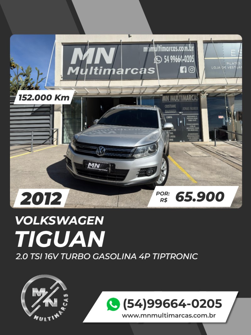 tiguan 2.0 tsi 16v turbo gasolina 4p tiptronic 2012 bento goncalves