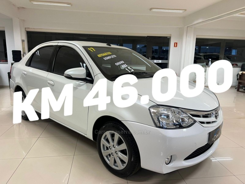 etios 1.5 xls sedan 16v flex 4p automatico 2017 taquara