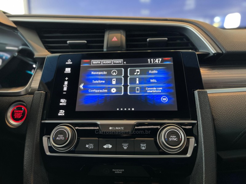 CIVIC 1.5 16V TOURING TURBO GASOLINA 4P AUTOMÁTICO - 2020 - SãO LEOPOLDO