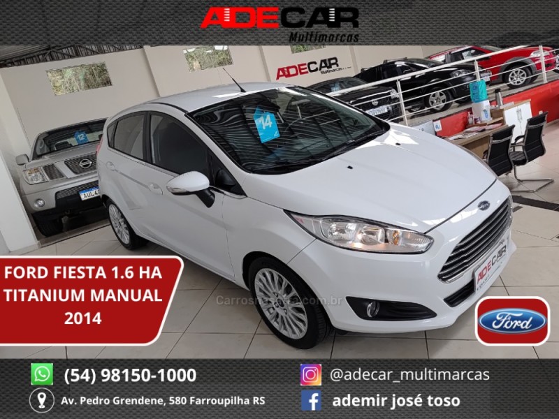 fiesta 1.6 titanium hatch 16v flex 4p manual 2014 farroupilha