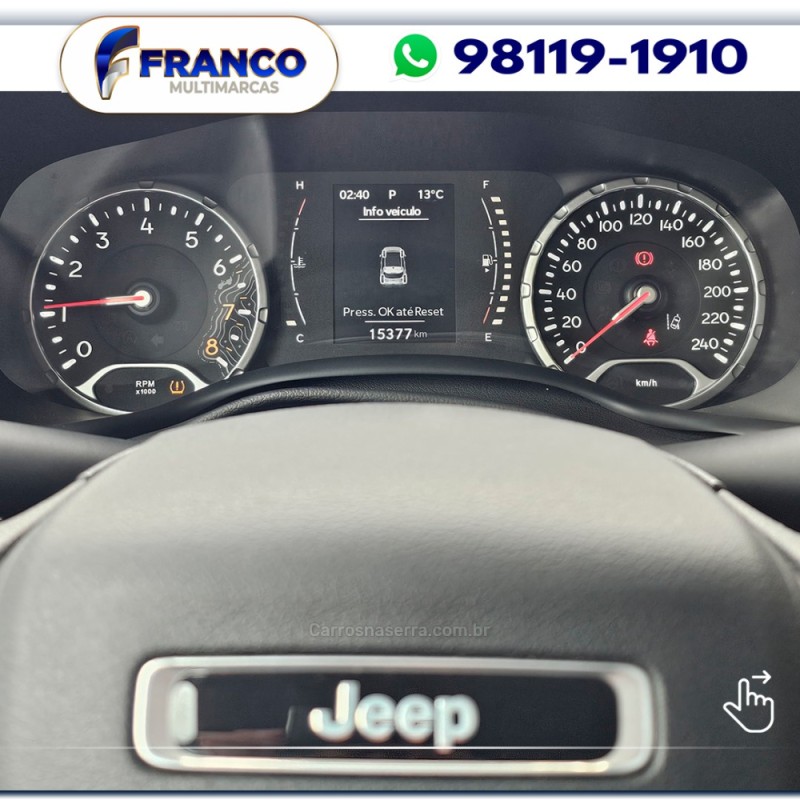 RENEGADE 1.3 SPORT T270 16V TURBO FLEX 4P AUTOMÁTICO - 2024 - VACARIA