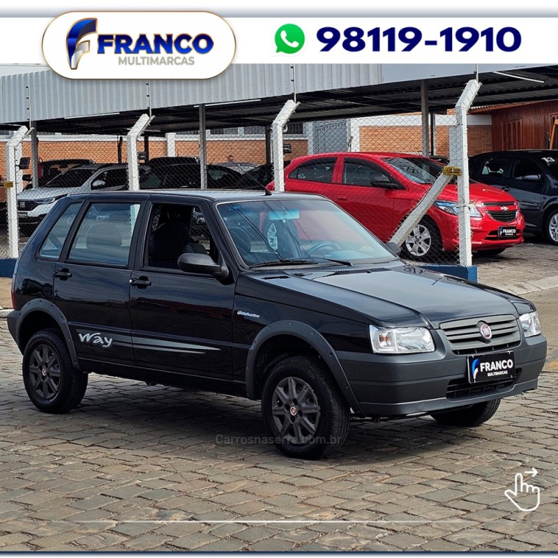 UNO 1.0 MPI MILLE WAY ECONOMY 8V FLEX 4P MANUAL - 2010 - VACARIA