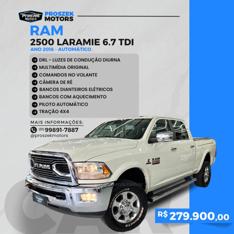 2500 laramie 6.7 cd 4x4 tdi diesel 4p automatica 2018 canoas